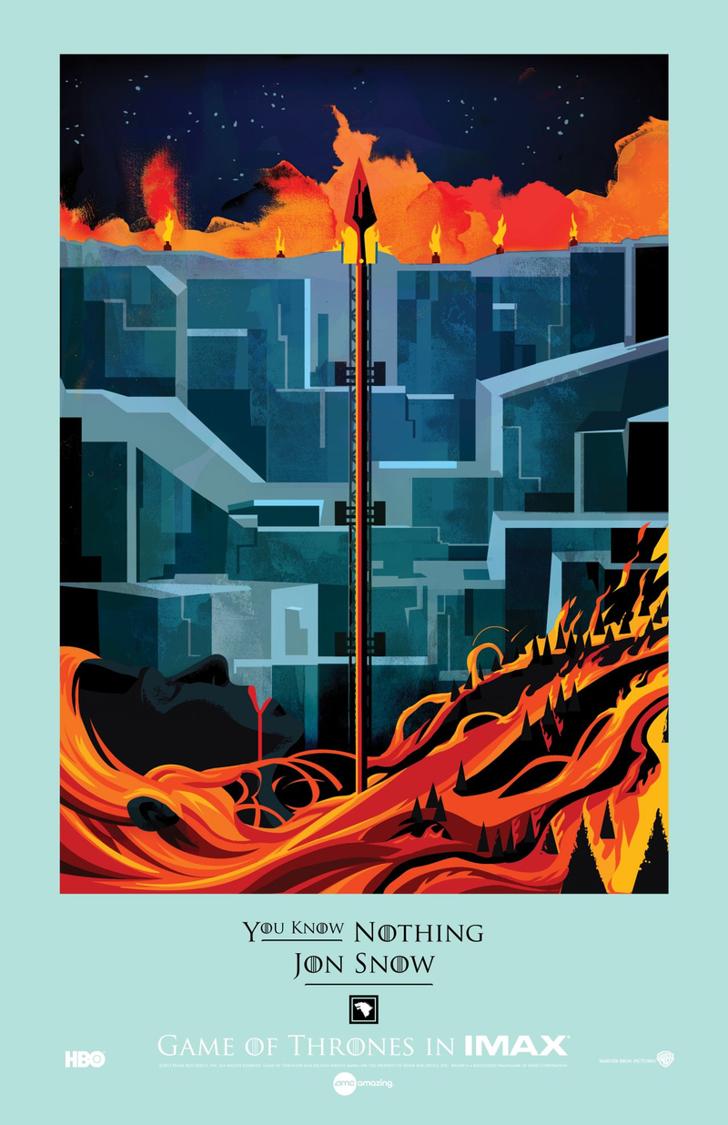 Illustration for article titled Querrás ver Juego de Tronos en iMax solo por hacerte con estos pósters